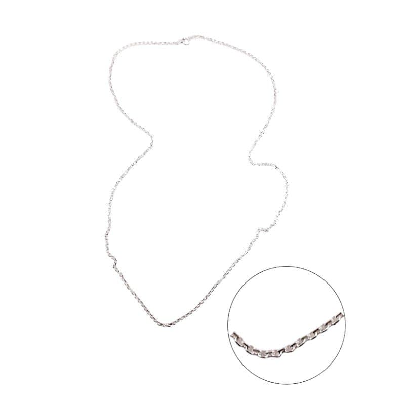 Corr. Elo Cadeado 60cm Prata 925 miniatura 2