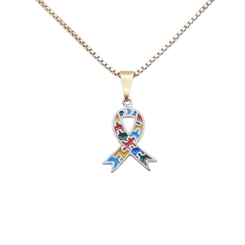 Pingente Laço Simbolo Autismo miniatura 2