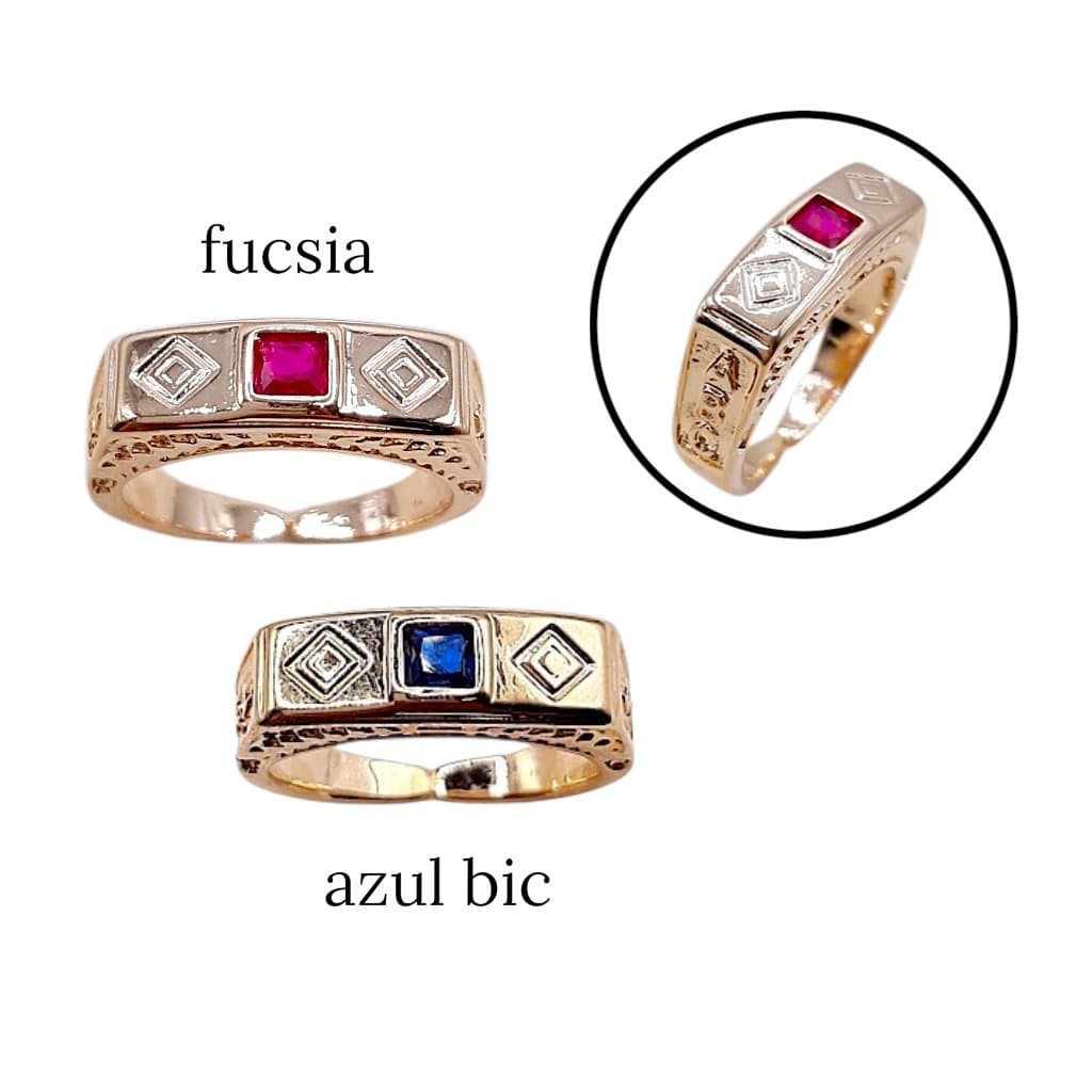 Anel Abc Com Pedra