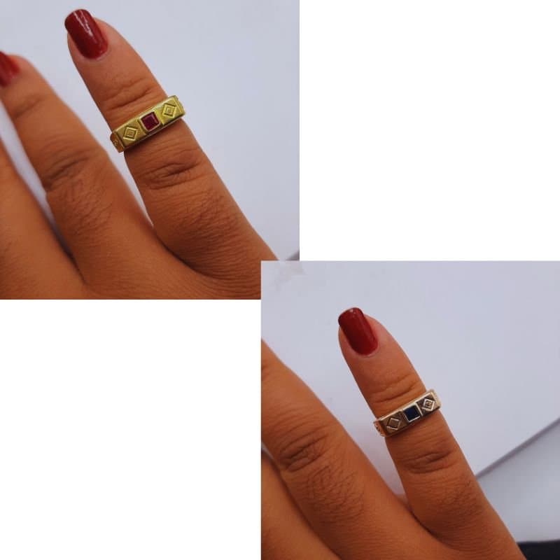 Anel Abc Com Pedra miniatura 2