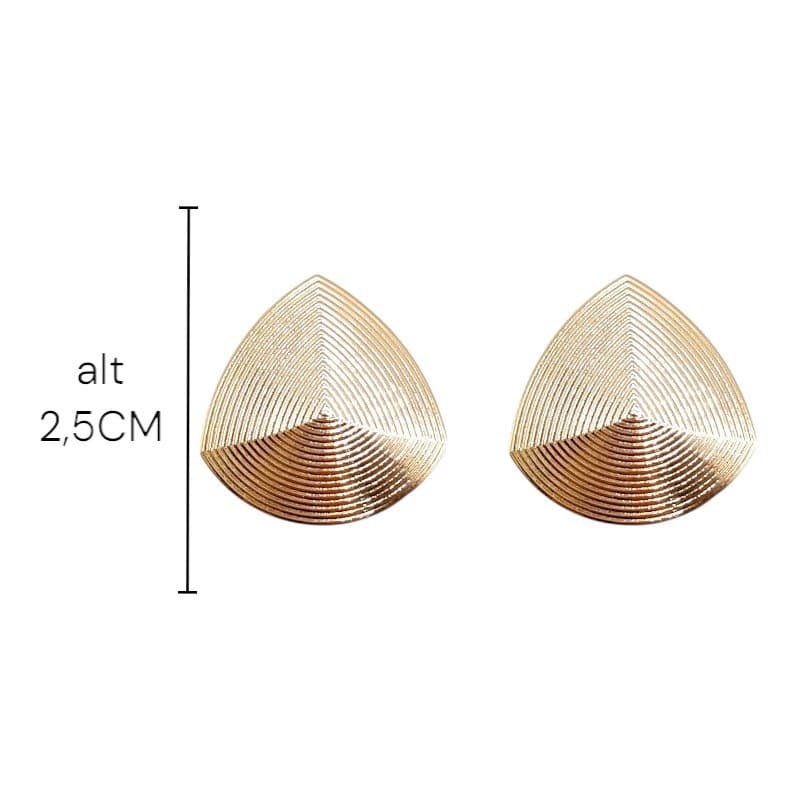 Brinco Escudo Gg Triangular Frizado miniatura 2