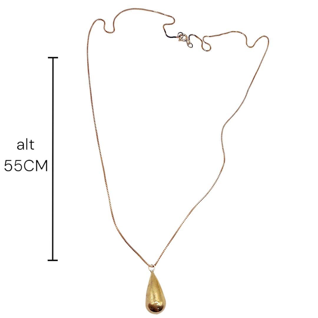 Colar Gota Cheia Grande miniatura 3