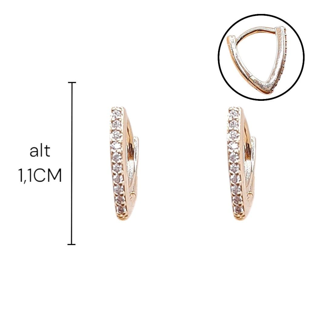 Brinco Argola Click Triangular Crav