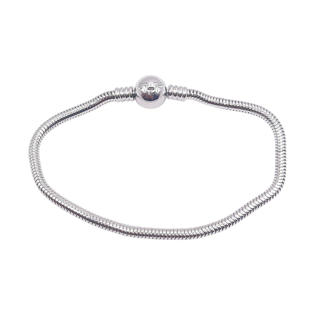 Pulseira Berloque Fecho Redondo - Inox
