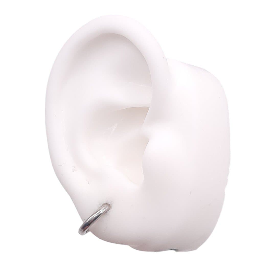 Brinco Argolinha Click Redonda Nº01 - Inox miniatura 2