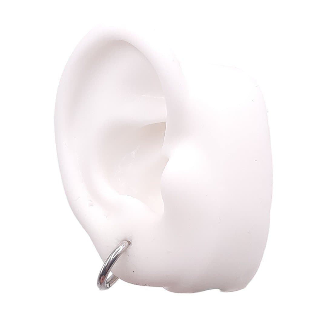 Brinco Argolinha Click Redonda Nº02 - Inox miniatura 2