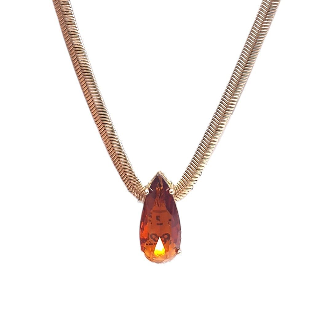 Colar Salamandra Com Gota 10x22 miniatura 4