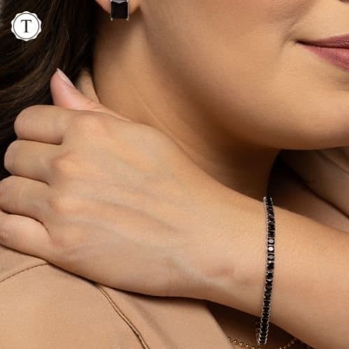 Puls. Fio De Zirconia Quadrada 18cm