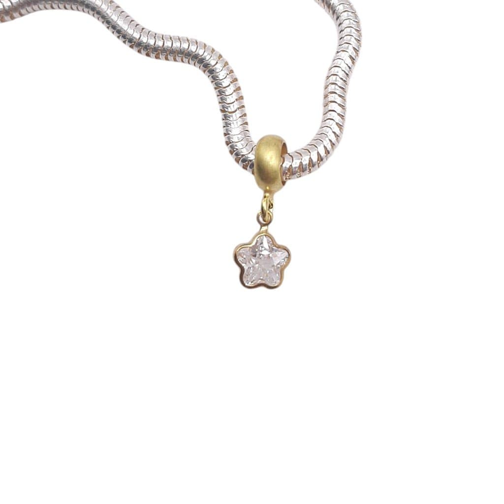 Berloque Flor De Zirconia miniatura 2