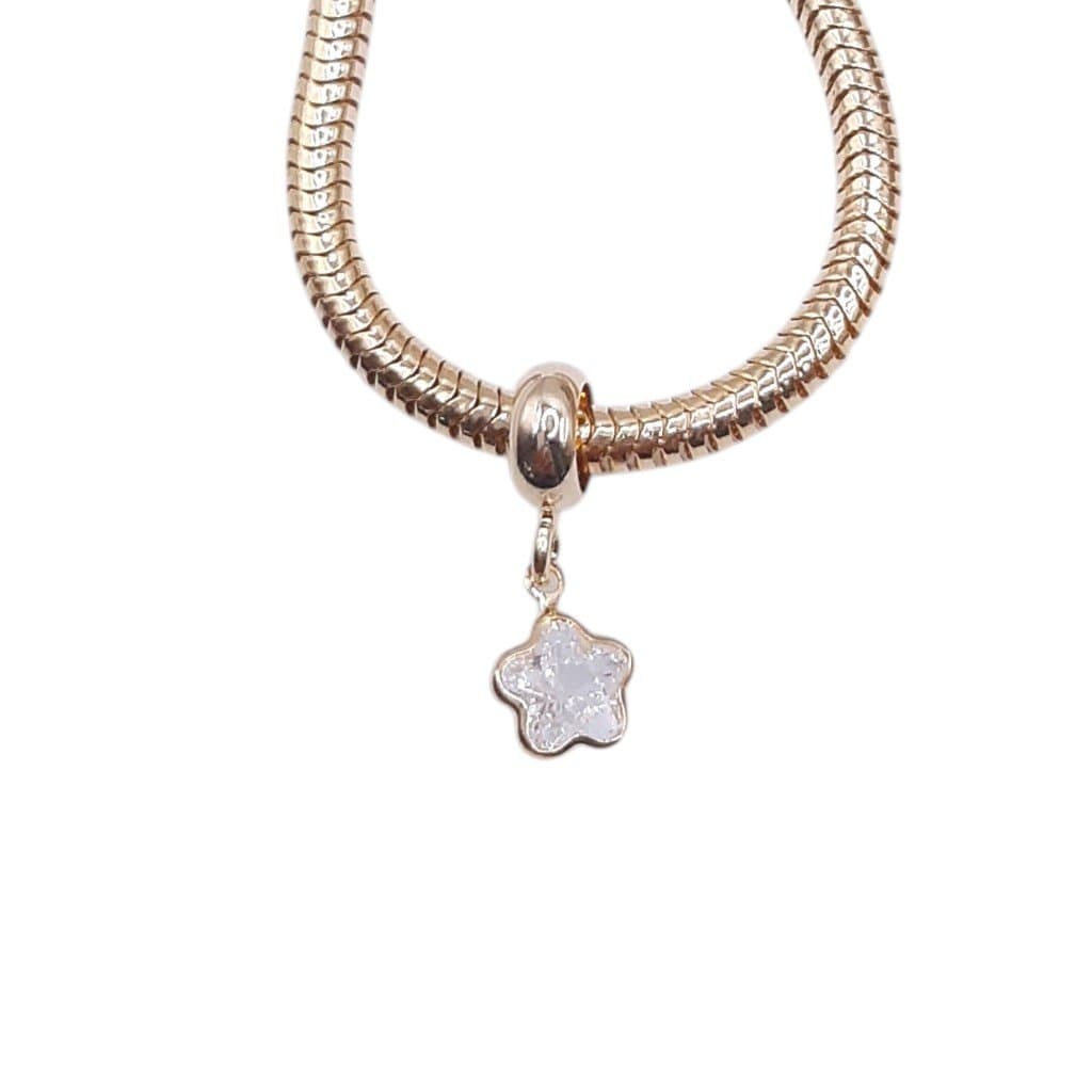 Berloque Flor De Zirconia miniatura 2