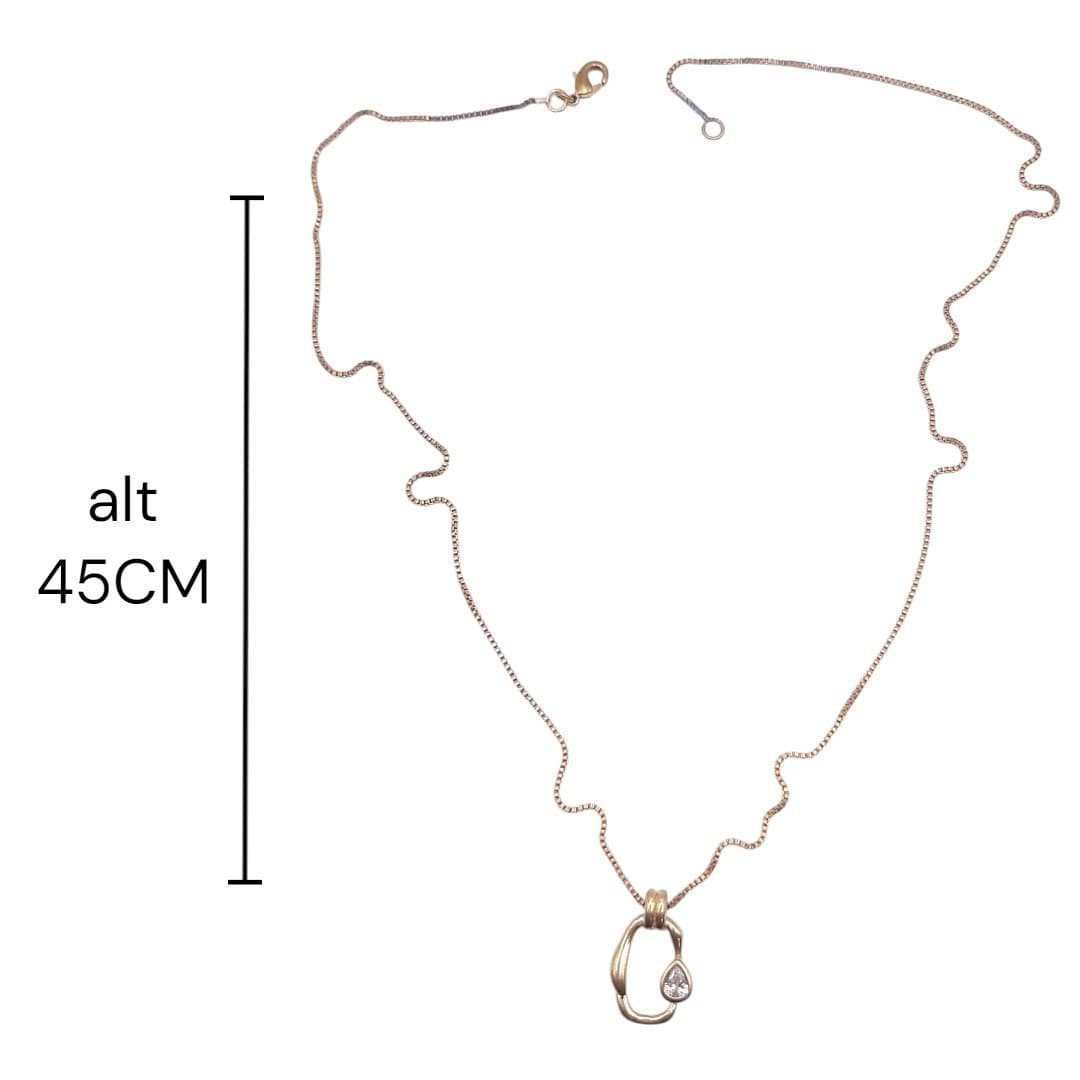 Colar Organico Com 1 Gota miniatura 2