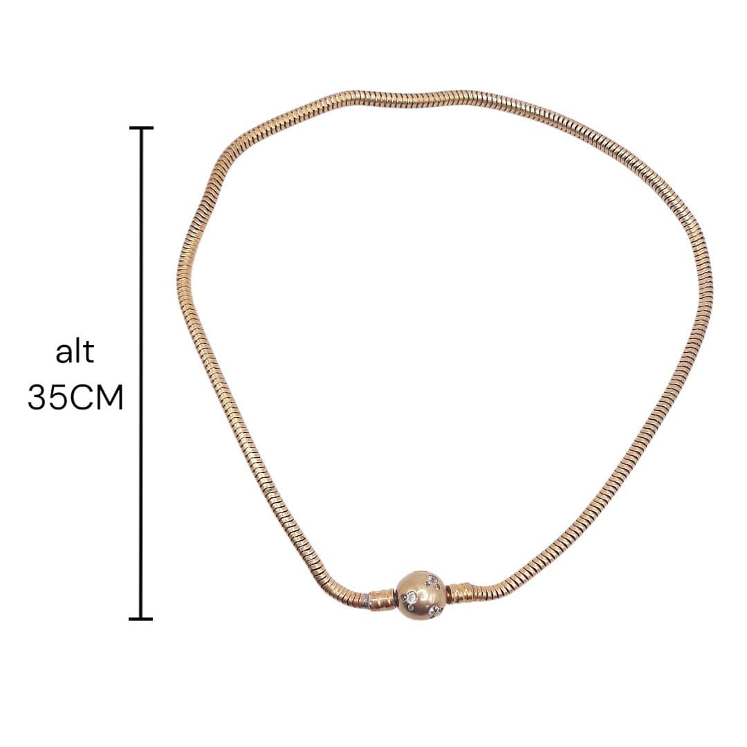 Choker Berloqueira,fecho Mickey Crav. miniatura 2