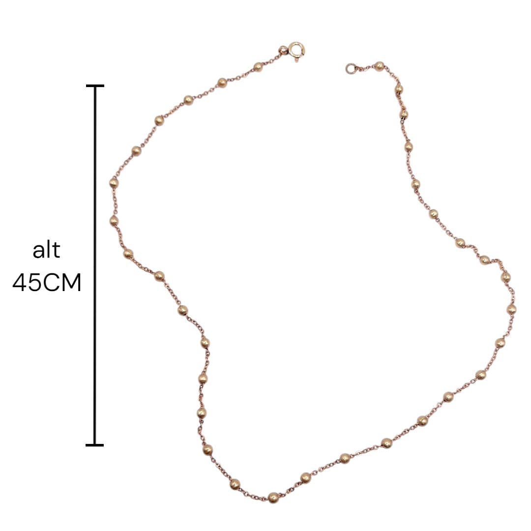 Colar Bolinhas 45cm miniatura 3