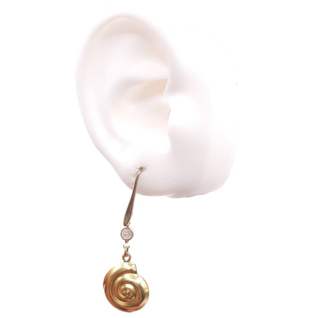 Brinco Gancho Com Caracol miniatura 2