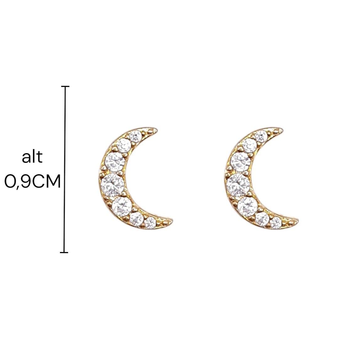 Brinco Lua Cravejada