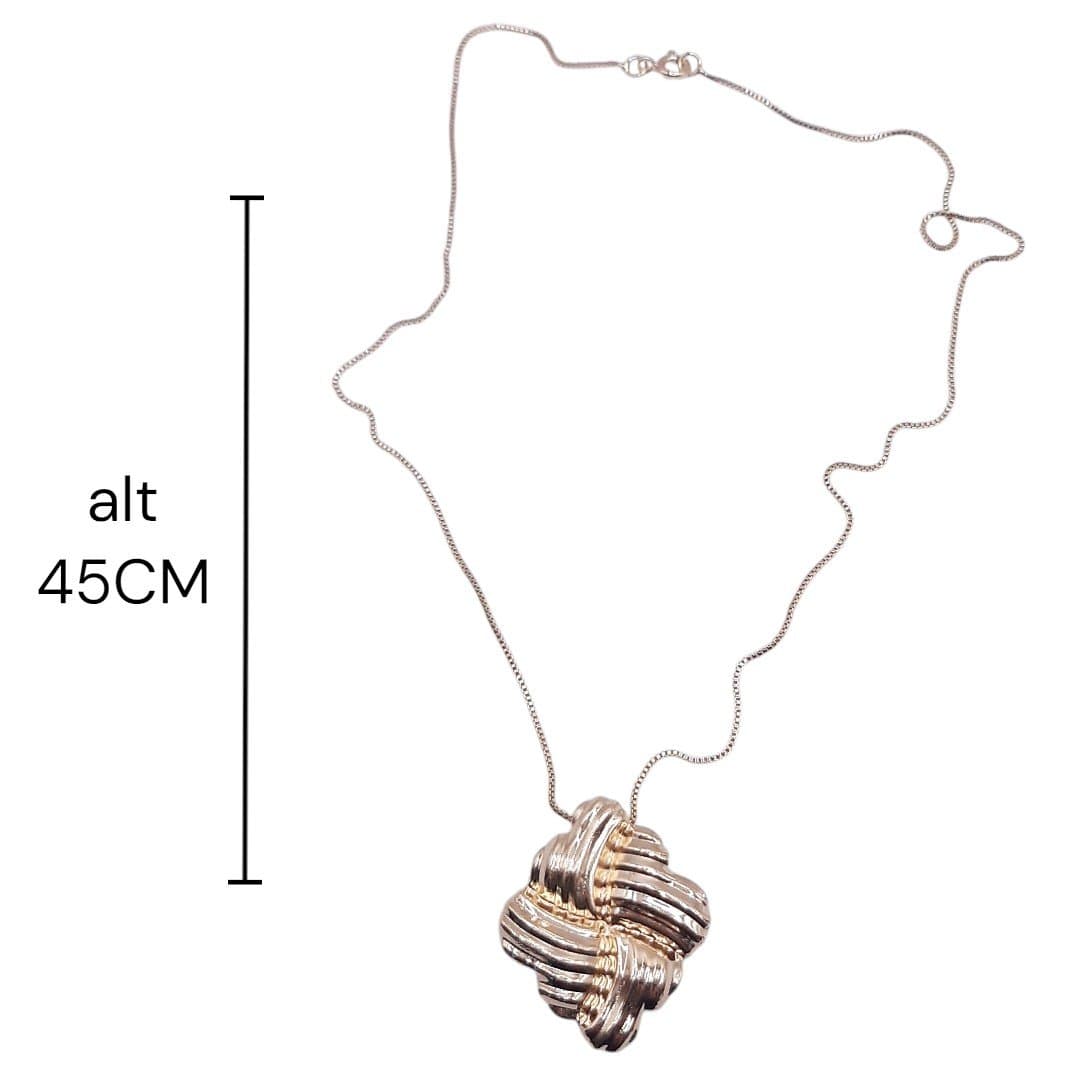 Colar Retangular Frisado miniatura 2