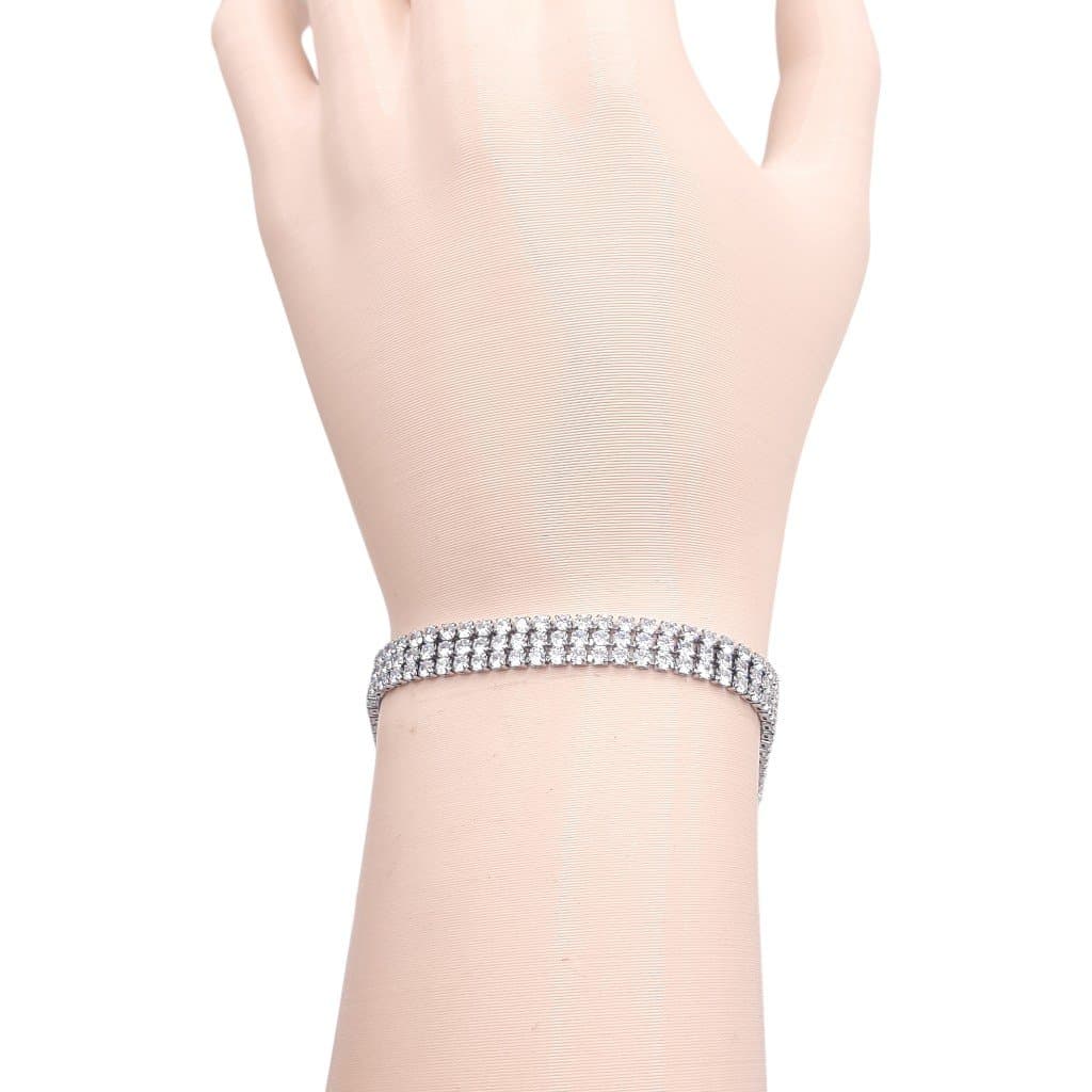 Pulseira 3 Fios De Zirconia miniatura 3
