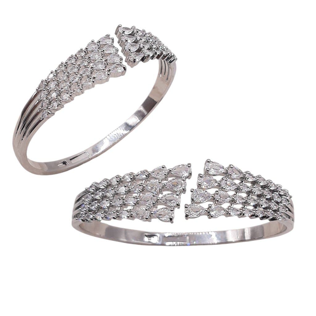 Bracelete  Gotinhas Diversas Cravejado  Ródio