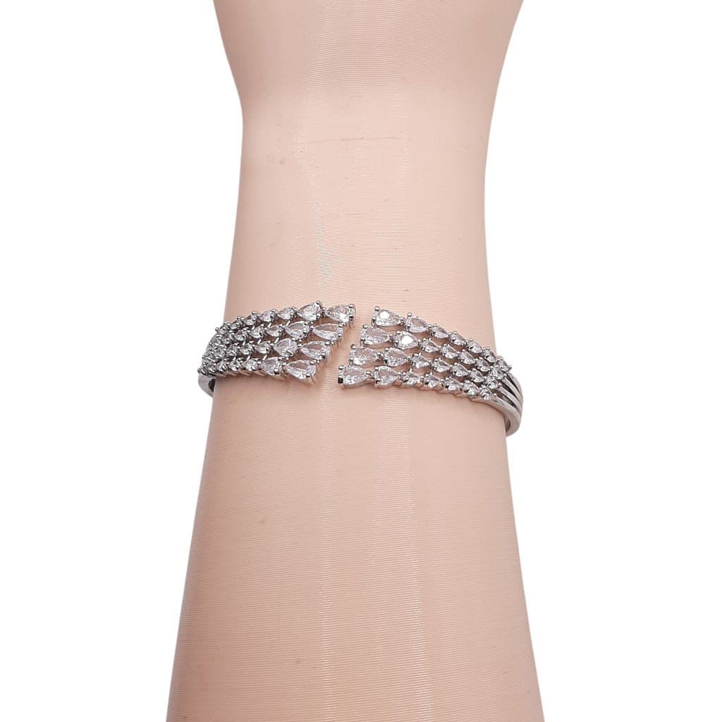 Bracelete  Gotinhas Diversas Cravejado  Ródio miniatura 2