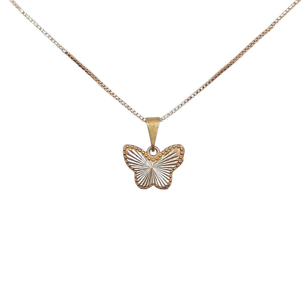 Pingente Borboleta M. Diamantado miniatura 2