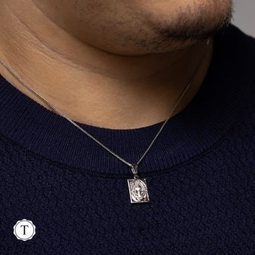Pingente Placa Retangular São Bento Semi-joia