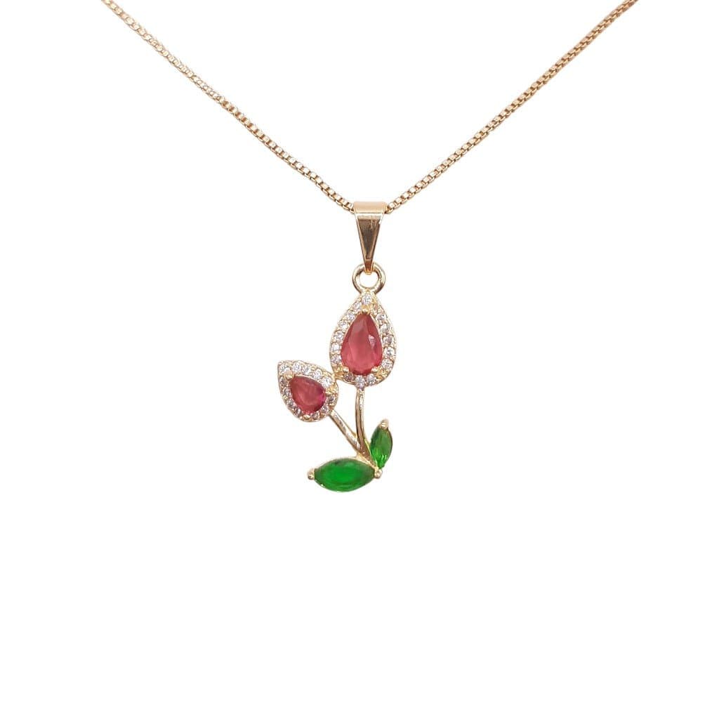 Pingente Tulipa Cravejada miniatura 3