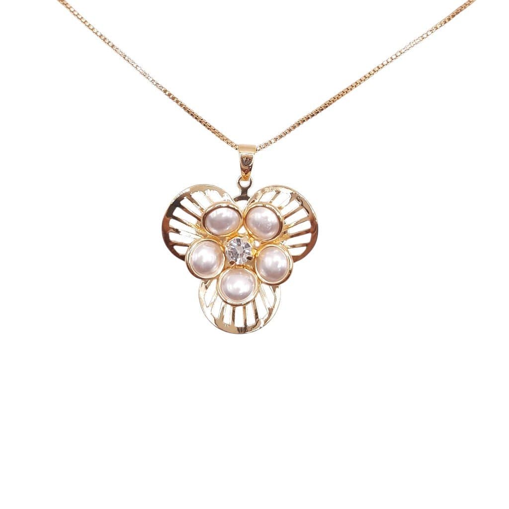 Pingente Flor  Petalas De Perola miniatura 2