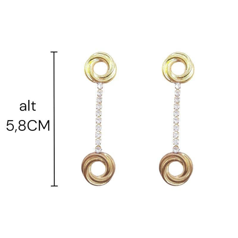 Brinco Ninhos Com Zirconia