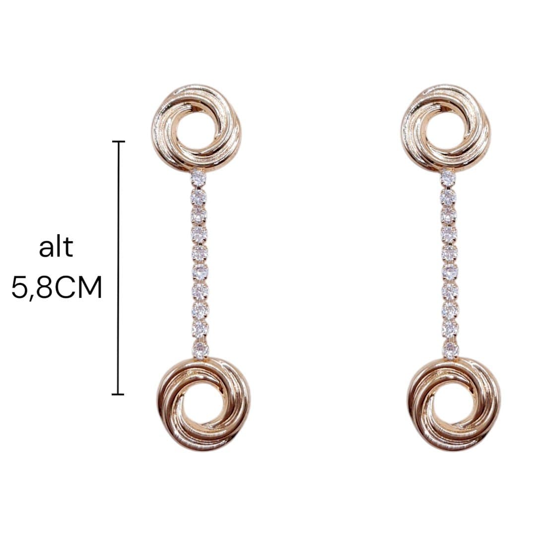Brinco Ninhos Com Zirconia