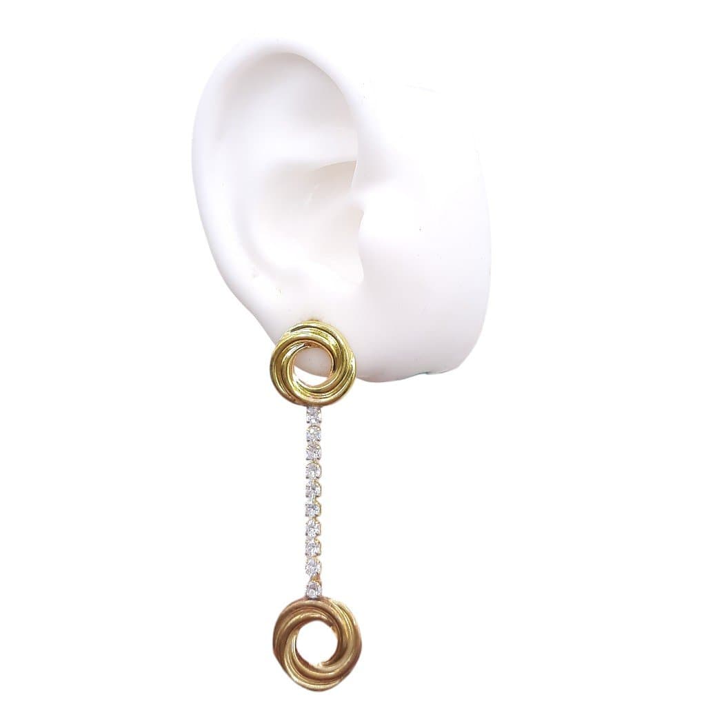 Brinco Ninhos Com Zirconia miniatura 2