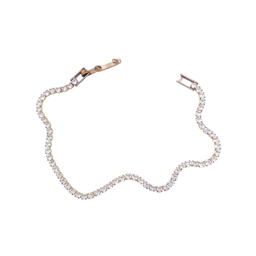 Puls. Fio De Zirconia 2mm Fecho Joia Semi-joia