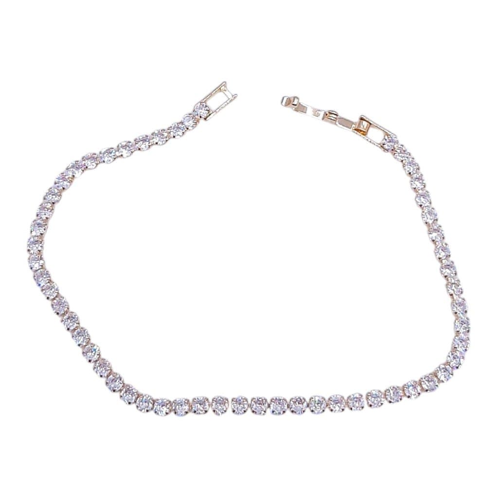 Puls. Fio De Zirconia 2mm Fecho Joia Semi-joia