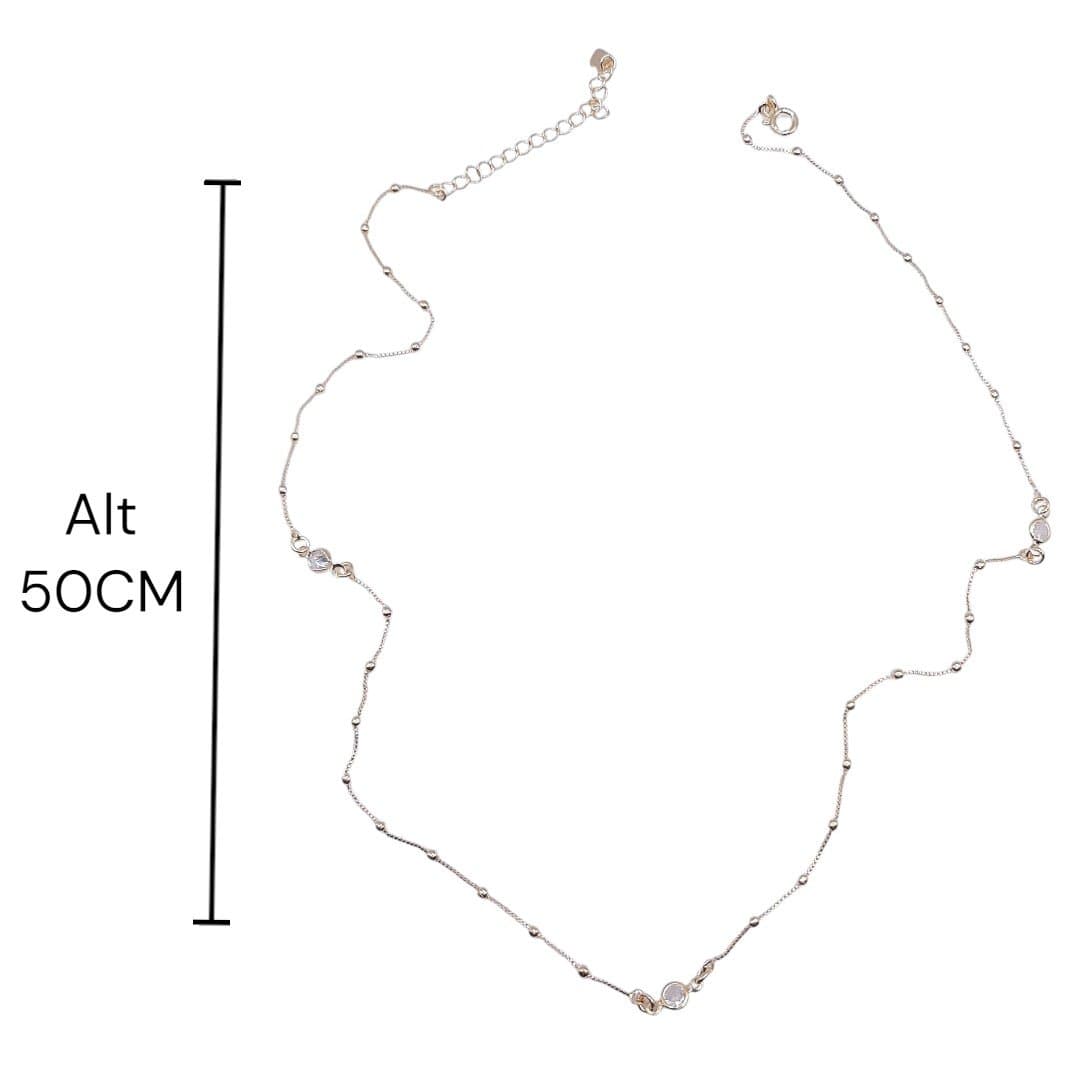 Colar Bolinhas Com Ponto De Luz miniatura 3