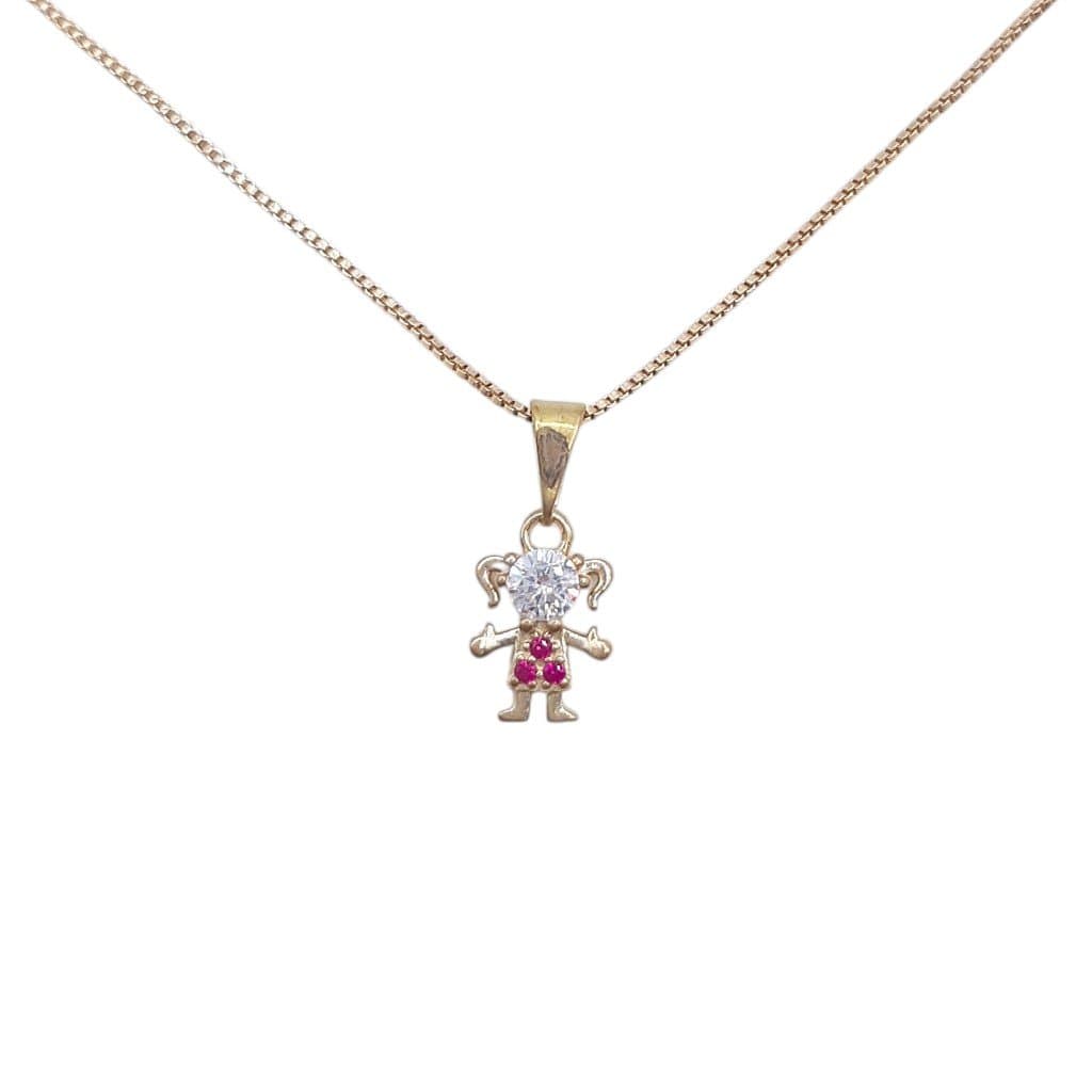 Pingente Menina Crav. miniatura 2