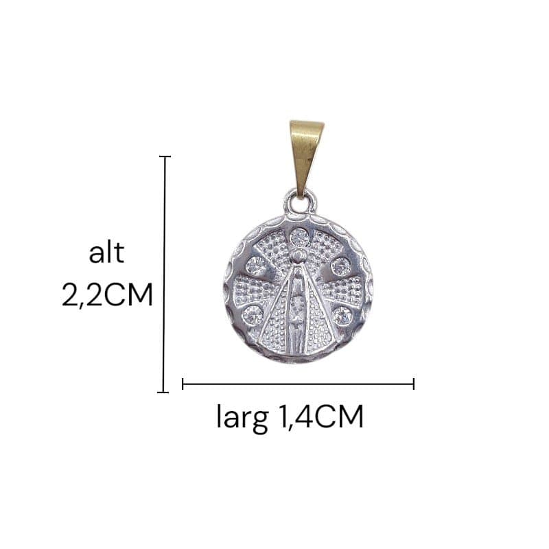 Pingente Medalha N.srª Aparecida