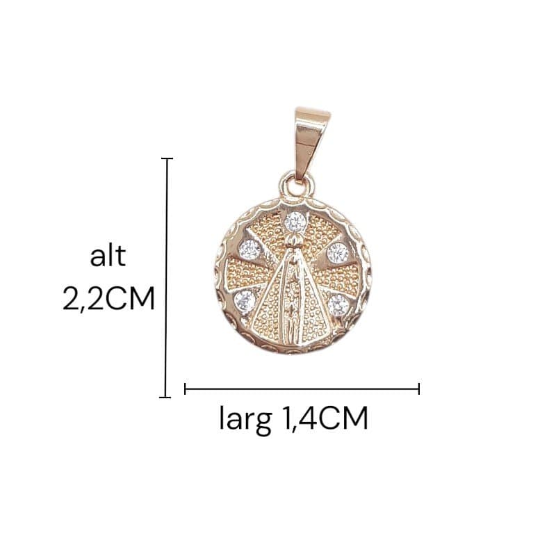 Pingente Medalha N.srª Aparecida
