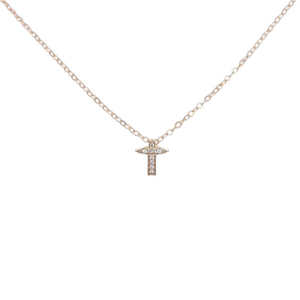 Colar Cristo Cravejado 45cm