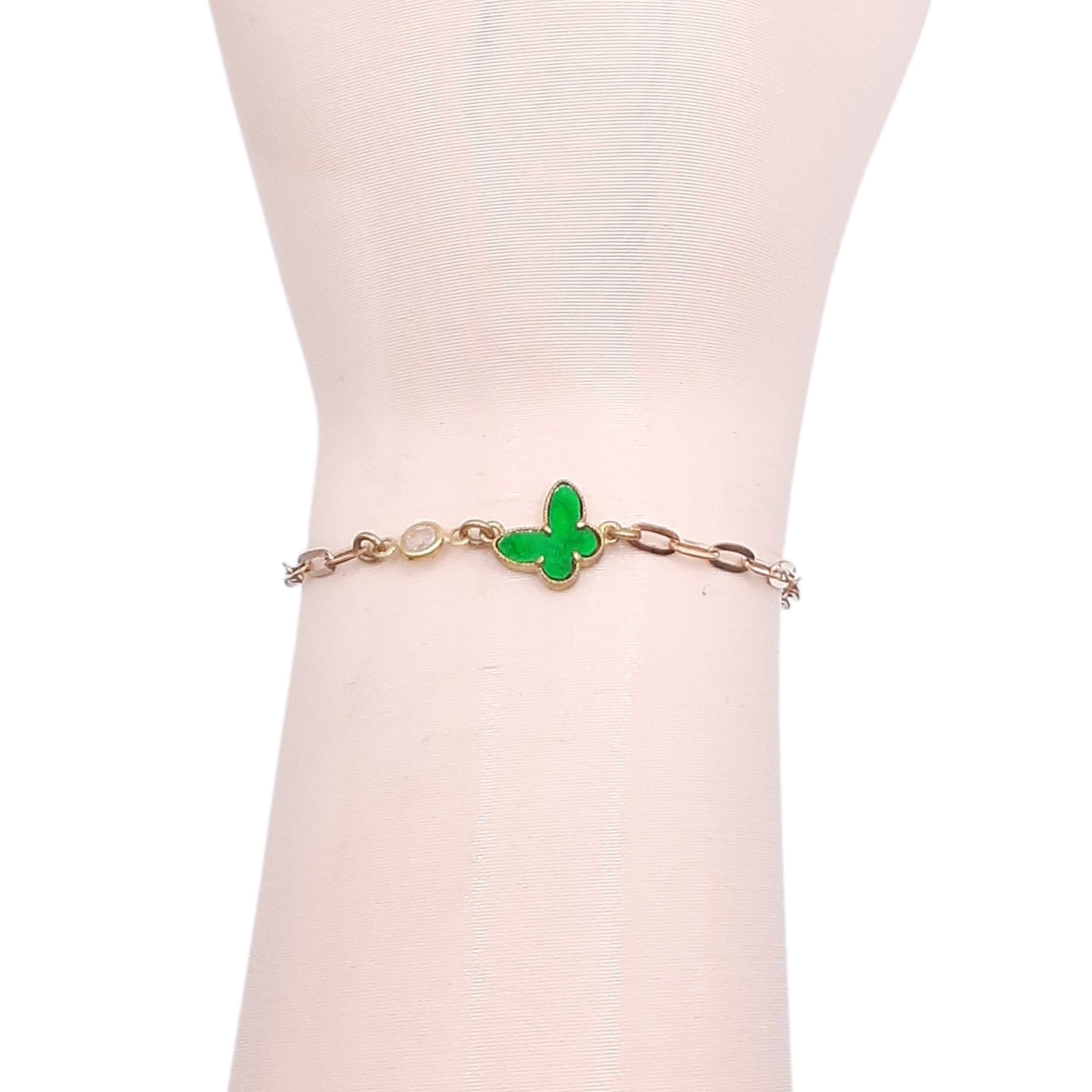 Pulseira Cartie Com Borboleta E Pedrinha miniatura 2
