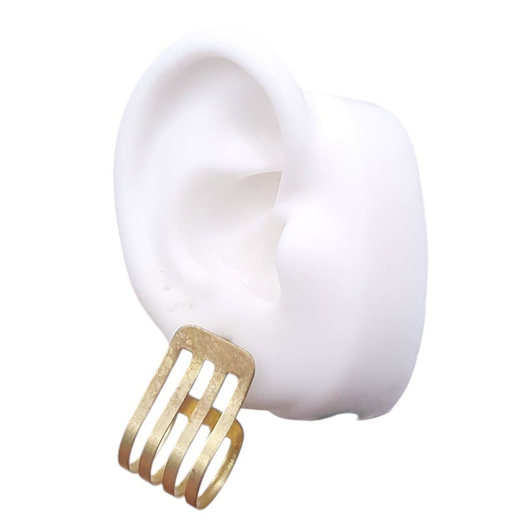 Brinco Argola Chapa 4 Fios Tam. 2 miniatura 2