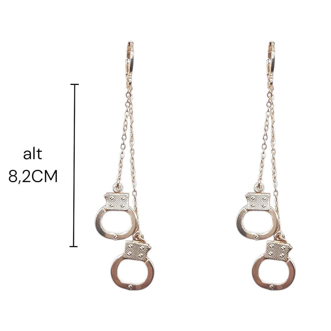 Brinco Argolinha Click Com Algema