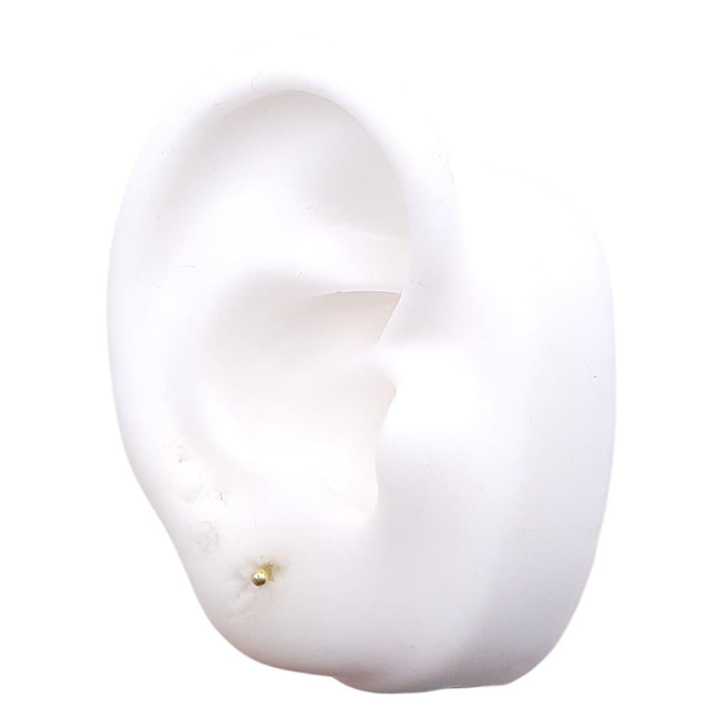 Brinco Bolinha 2mm miniatura 2