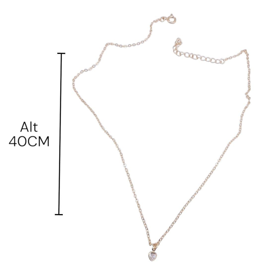 Conj. Base Bolinha Com 1 Zircônia De Coração miniatura 3