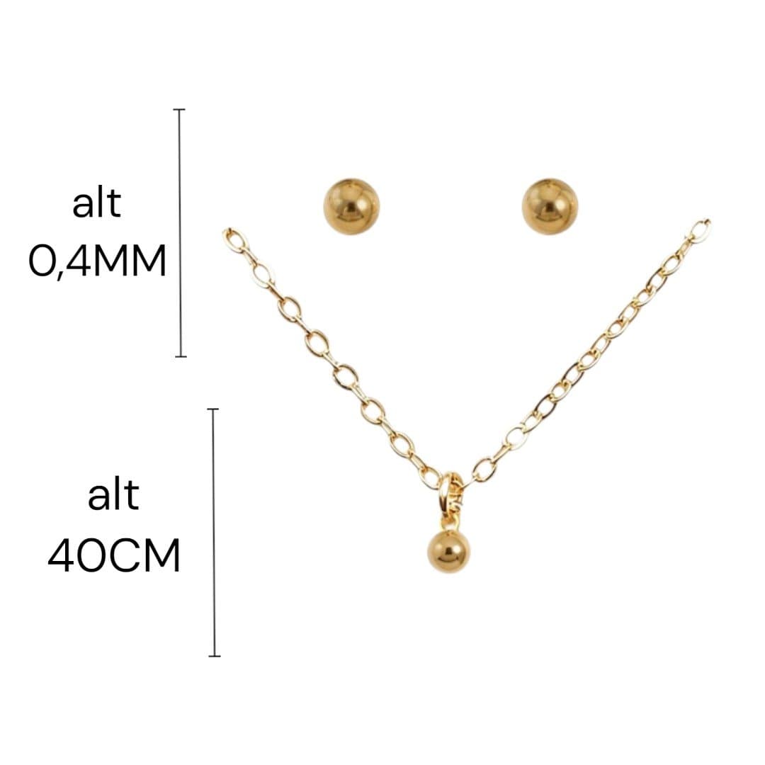 Conj. Bola Latão 4.0mm