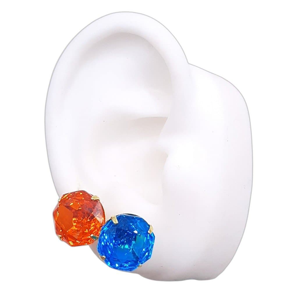 Brinco Ponto De Luz 12mm Rose Cut miniatura 3