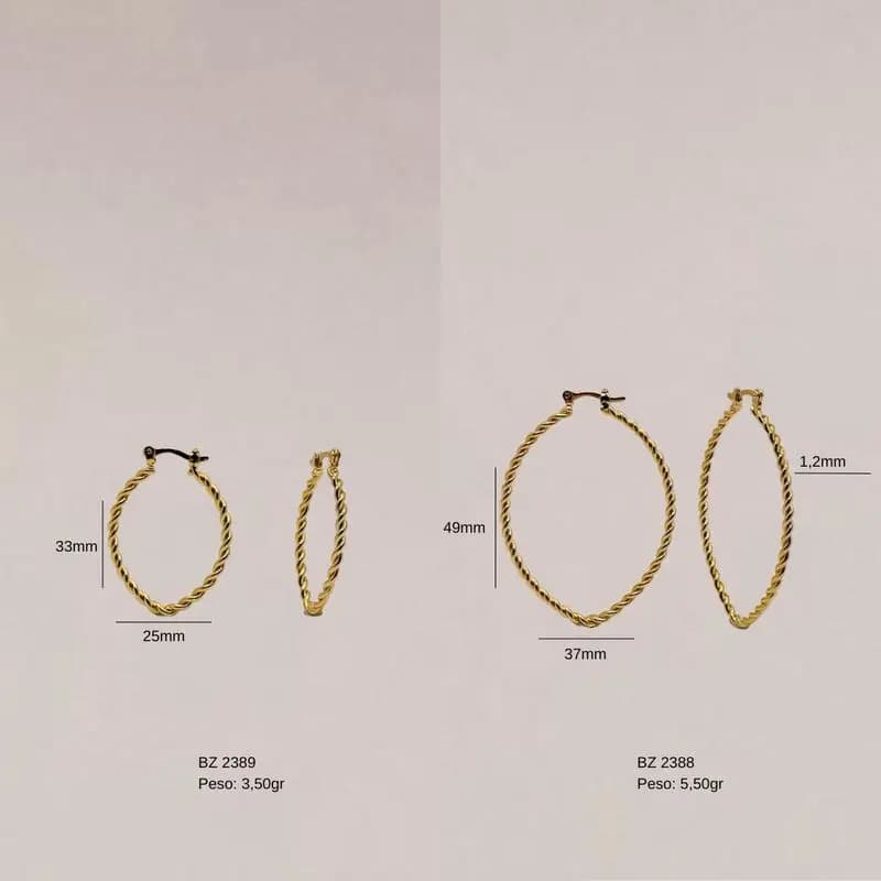 Argola Fio BZ 2388 BZ 2389