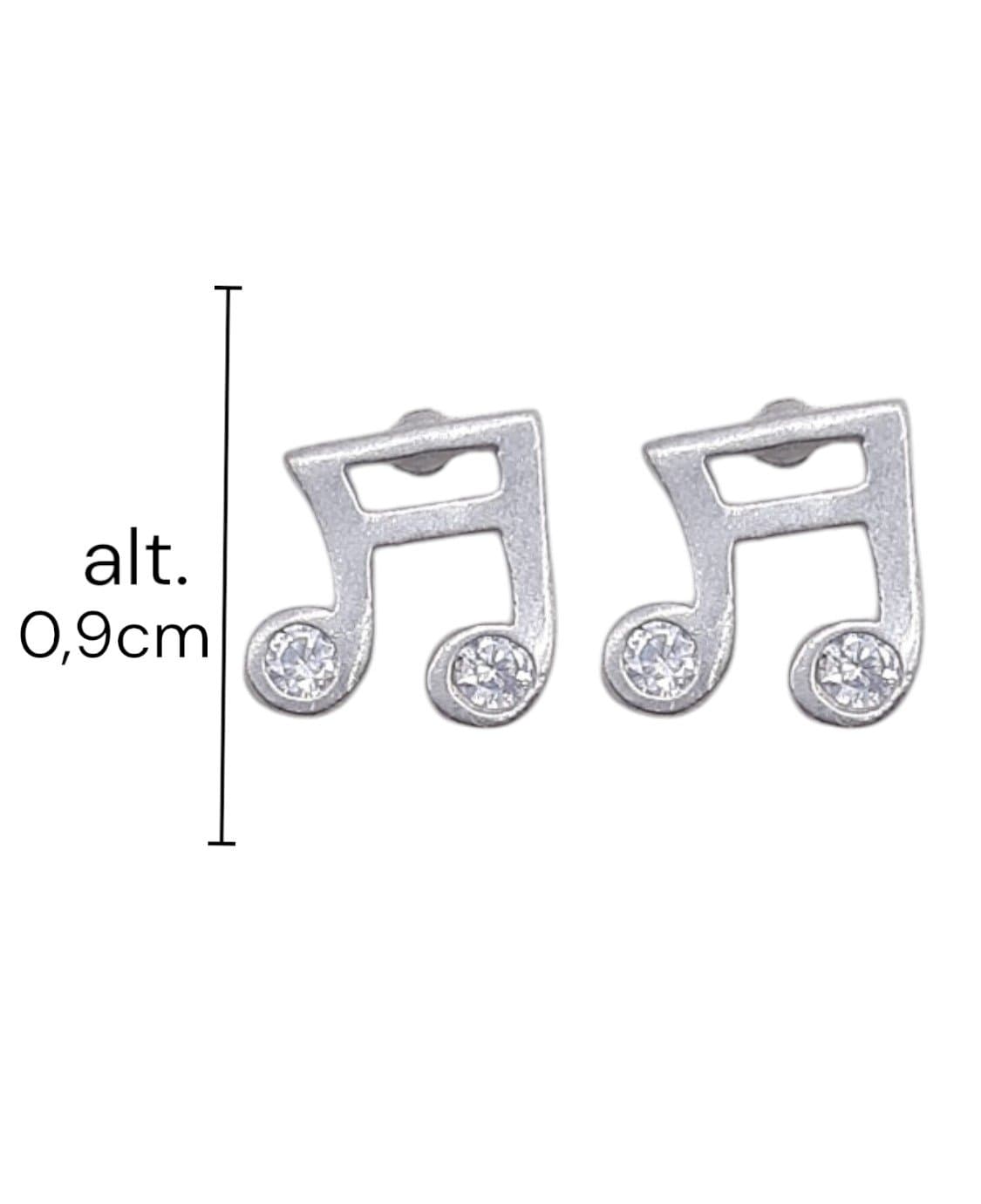 Brinco Nota Musical Cravejada