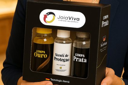Soraia com Kit joia viva verniz e limpador de ouro e prata